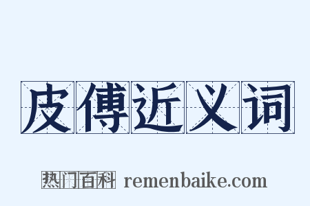 皮傅近义词是什么意思的图片